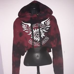 "Supernatural" merch cropped sweater